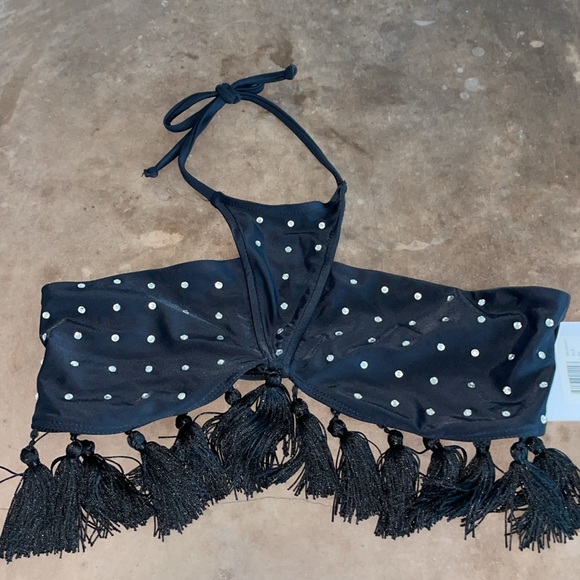 NWT Beach Riot Black Embellished Top and Bottoms Sold Out | XL - Picture 6 of 8